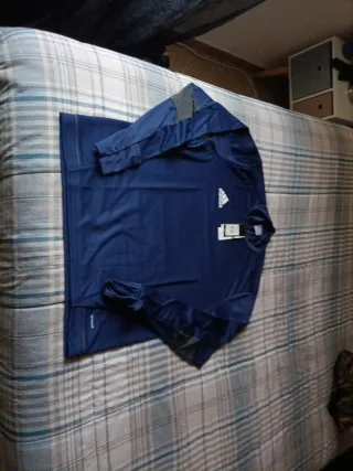 Camiseta Adidas Manga Larga Azul