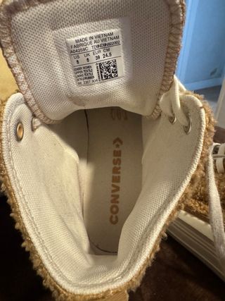 Converse borrego camel mujer