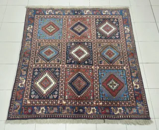 Tappeto persiano Yalame 143x141cm lana