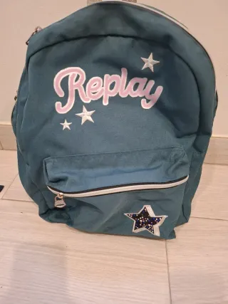 Mochila Replay azul con estrellas