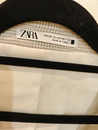 Chaqueta Zara a cuadros para hombres hecho Turquía
