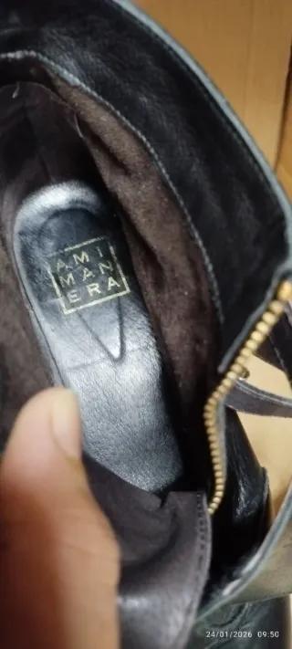 Botines AMIMANERA Piel Negro T.38