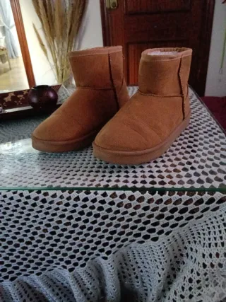 Botas beige de plataforma