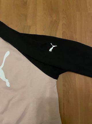 Sudadera Puma Mujer Rosa y Negra