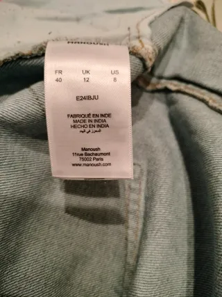 Falda vaquera crochet patchwork