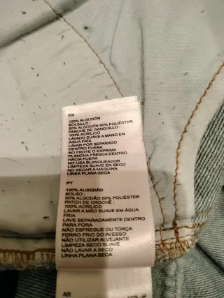 Falda vaquera crochet patchwork