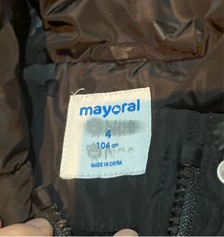 Chamarra Mayoral niña 5 años negra