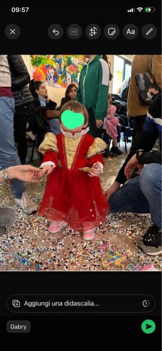 Costume Piccola Regina Rosso Taglia 12-18 mesi