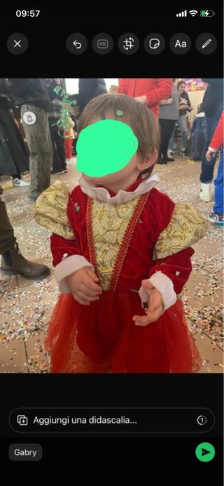 Costume Piccola Regina Rosso Taglia 12-18 mesi