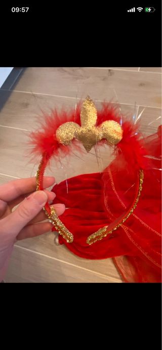 Costume Piccola Regina Rosso Taglia 12-18 mesi