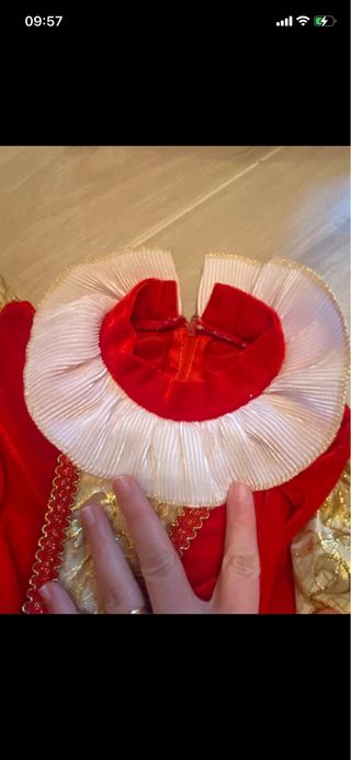 Costume Piccola Regina Rosso Taglia 12-18 mesi