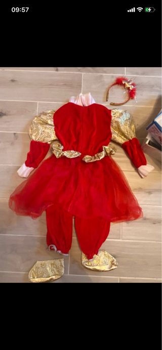 Costume Piccola Regina Rosso Taglia 12-18 mesi