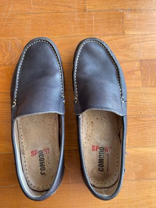 Mocasines de piel Comodo Sport Talla 42 azulmarino