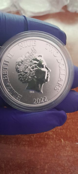 Moneda 1 oz Plata Tortuga Niue 2022