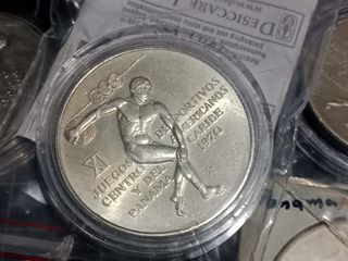 MONEDA PLATA 5 BALBOA 1970 35,7 gramos PLATA  925