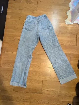 Pantalón Vaquero Zara Azul Talla 40