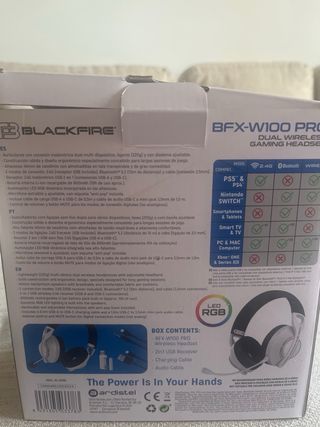 Auriculares Gaming Blackfire BFX-W100 Pro PS5