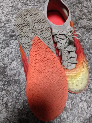 Zapatillas Fútbol Sala Niño Naranja/Amarillo