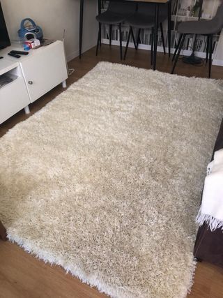 Alfombra pelo blanco 170x230