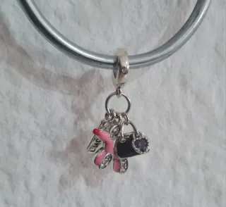 Charm Perrito Bolso Plata