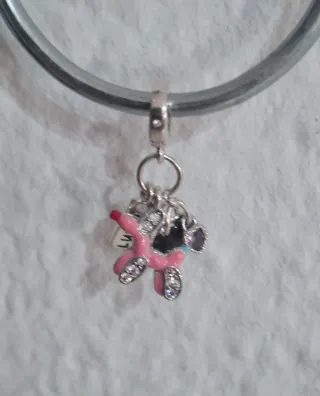 Charm Perrito Bolso Plata