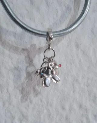 Charm Perrito Bolso Plata
