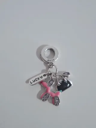 Charm Perrito Bolso Plata