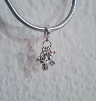 Charm Perrito Bolso Plata