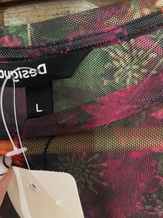 Blusa Desigual floral manga larga S