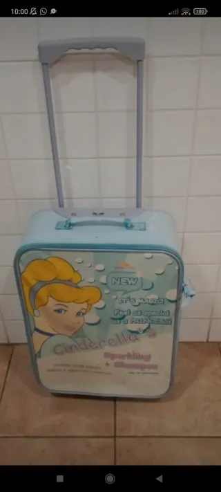 Maleta infantil Cenicienta con ruedas