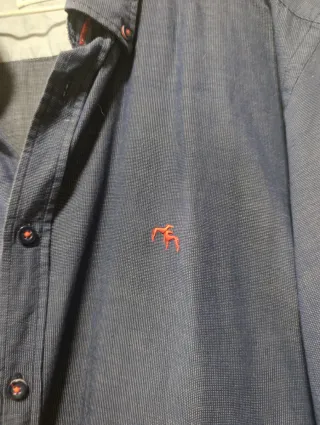 Camisa Dos Galgos Hombre Azul