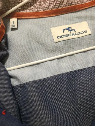 Camisa Dos Galgos Hombre Azul