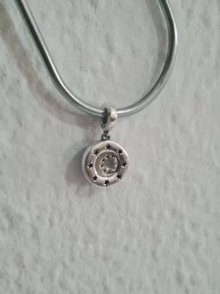 Colgante Luna y Sol Azul