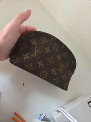 Neceser Louis Vuitton Monogram Marrón Dorado