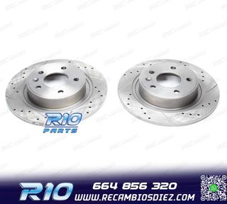 DISCOS DE FRENO PARA PEUGEOT PERFORADOS RANURADOS