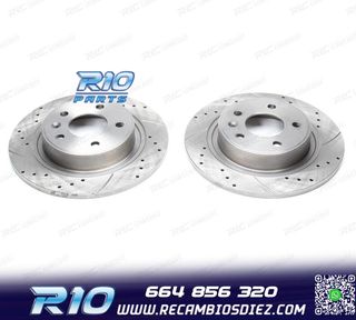 DISCOS DE FRENO PARA PORSCHE PERFORADOS RANURADOS