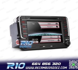RADIO NAVEGADOR 7" PARA SEAT SKODA VOLKSWAGEN VW USB GPS TAC