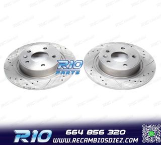 DISCOS DE FRENO PARA RENAULT PERFORADOS RANURADOS