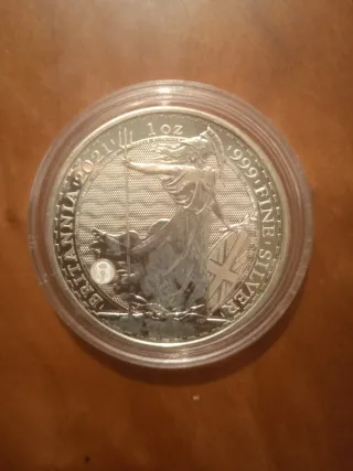 Moneda Britannia 1 oz Plata 2021