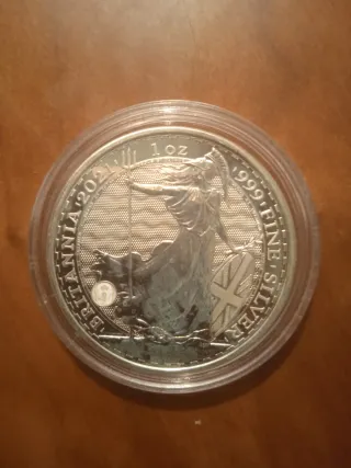 Moneda Britannia 1 oz Plata 2021