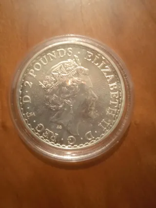 Moneda Britannia 1 oz Plata 2021