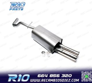 SILENCIOSO ESCAPE PARA VOLKSWAGEN VW GOLF IV 09 1996- x2