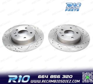 DISCOS DE FRENO PARA HONDA PERFORADOS RANURADOS