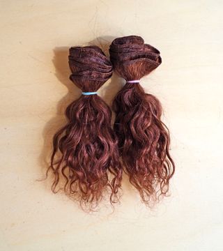 Capelli per bambole fibra naturale capra 2 metri