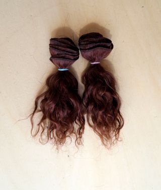 Capelli per bambole fibra naturale capra 2 metri