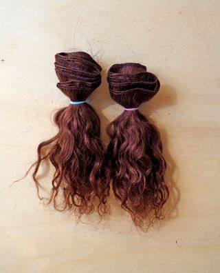 Capelli per bambole fibra naturale capra 2 metri