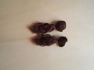 Capelli per bambole fibra naturale capra 2 metri