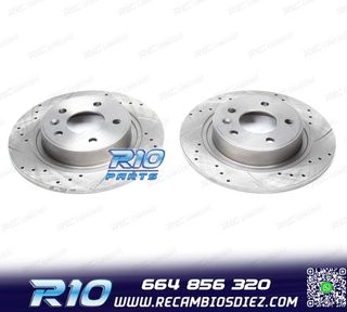 DISCOS DE FRENO PARA MINI PERFORADOS RANURADOS