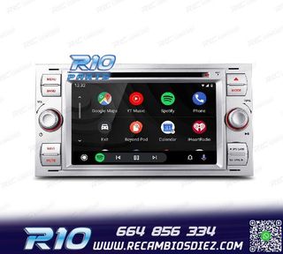 RADIO GPS ANDROID 12 PARA FORD FOCUS C-MAX FIESTA GALAXY KUG