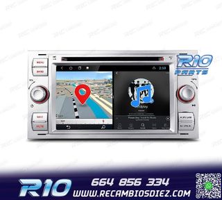 RADIO GPS ANDROID 12 PARA FORD FOCUS C-MAX FIESTA GALAXY KUG
